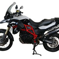 Bmw F800GS Adventure 2016-2018, Furore Evo4 Nero, Slip-on exhaust including removable db killer and link pipe 