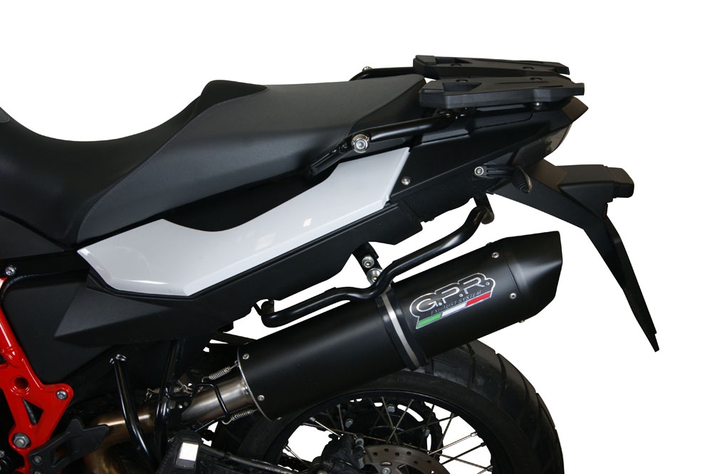 Bmw F800GS 2016-2018, Furore Evo4 Nero, Slip-on exhaust including removable db killer and link pipe 