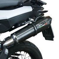 Bmw F800GS Adventure 2016-2018, GP Evo4 Black Titanium, Slip-on exhaust including removable db killer and link pipe 