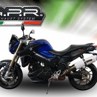 Bmw F800R 2017-2019, Albus Evo4, Slip-on exhaust including removable db killer and link pipe 