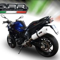 Bmw F800R 2009-2014, Albus Ceramic, Slip-on exhaust including removable db killer and link pipe 