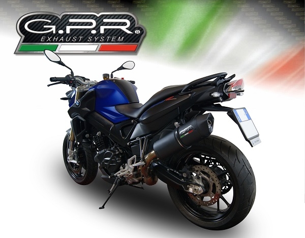 Bmw F800R 2009-2014, Furore Nero, Slip-on exhaust including removable db killer and link pipe 