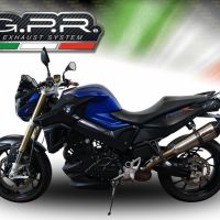 Bmw F800R 2009-2014, Gpe Ann. titanium, Slip-on exhaust including removable db killer and link pipe 