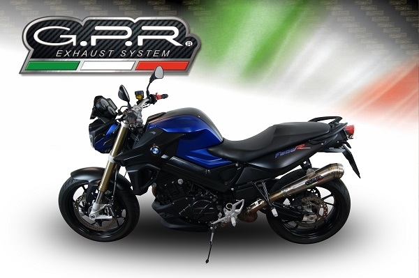 Bmw F800R 2015-2016, Powercone Evo, Slip-on exhaust including removable db killer and link pipe 