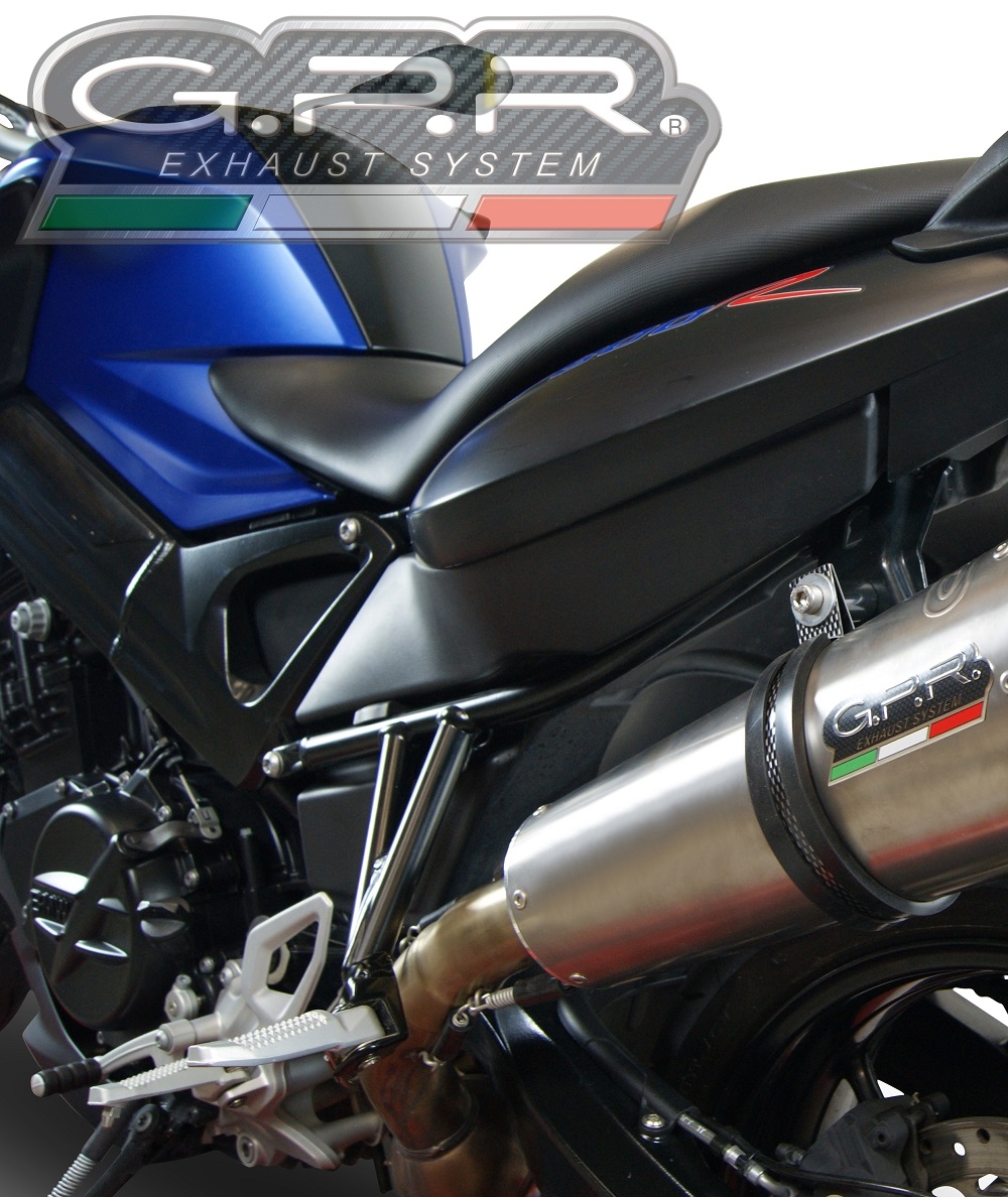 Bmw F800R 2017-2019, GP Evo4 Titanium, Slip-on exhaust including removable db killer and link pipe 