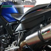 Bmw F800R 2009-2014, Gpe Ann. titanium, Slip-on exhaust including removable db killer and link pipe 