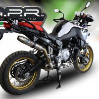 Bmw F850GS - Adventure 2018-2020, Deeptone Inox, Slip-on exhaust including removable db killer and link pipe 