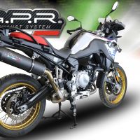 Bmw F850GS - Adventure 2018-2020, Furore Evo4 Nero, Slip-on exhaust including removable db killer and link pipe 