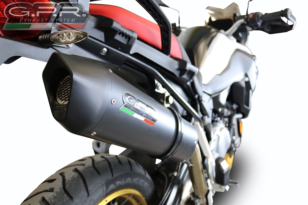 Bmw F 900 Gs Adventure 2024-2025, Furore Evo4 Nero, Slip-on exhaust including removable db killer and link pipe 