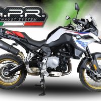 Bmw F850GS - Adventure 2018-2020, GP Evo4 Black Titanium, Slip-on exhaust including removable db killer and link pipe 