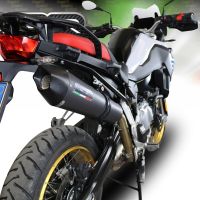 Bmw F850GS - Adventure 2018-2020, GP Evo4 Black Titanium, Slip-on exhaust including removable db killer and link pipe 