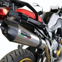 Bmw F 900 Gs Adventure 2024-2025, GP Evo4 Titanium, Slip-on exhaust including removable db killer and link pipe 