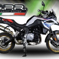 Bmw F850GS - Adventure 2021-2024, Satinox , Slip-on exhaust including removable db killer and link pipe 