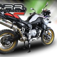 Bmw F850GS - Adventure 2021-2024, Satinox , Slip-on exhaust including removable db killer and link pipe 