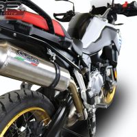 Bmw F850GS - Adventure 2021-2024, Satinox , Slip-on exhaust including removable db killer and link pipe 