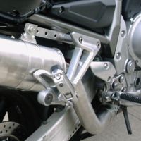 GPR exhaust compatible with  Yamaha Fzs 1000 Fazer 2001-2005, Trioval, Slip-on exhaust including removable db killer and link pipe 