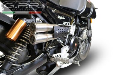 F.B. Mondial Hps 300 2018-2021, F205, Slip-on exhaust including removable db killer and link pipe 