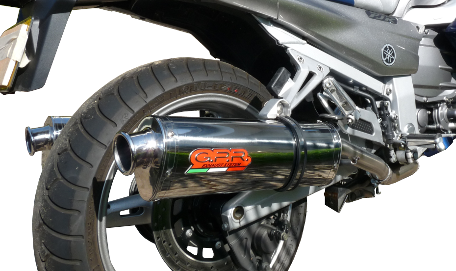 GPR exhaust compatible with  Yamaha FJR1300 2001-2005, Trioval, Dual slip-on including removable db killers and link pipes 