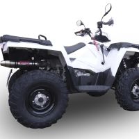 Polaris Sportsman 550 XP  2011-2016, Satinox Atv, Slip-on exhaust including removable db killer and link pipe 