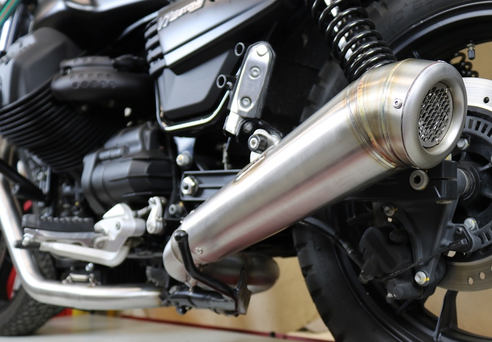 GPR exhaust compatible with  Moto Guzzi V7 III Special-Stone-Carbon 2017-2018, Powercone Evo, Full system exhaust 