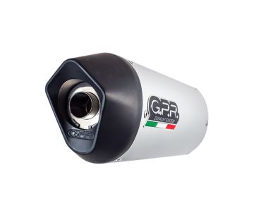 GPR Exhaust System  Husqvarna Te 410 E-Sm 410 2007/09  Homologated silencer with mid-full line Furore Silver