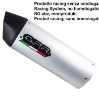 GPR exhaust compatible with  Tuning TUNING 1980-2021, Furore alluminio, Universal silencer, without link pipe 