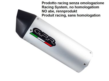 GPR exhaust compatible with  Tuning TUNING 1980-2021, Furore alluminio, Universal silencer, without link pipe 