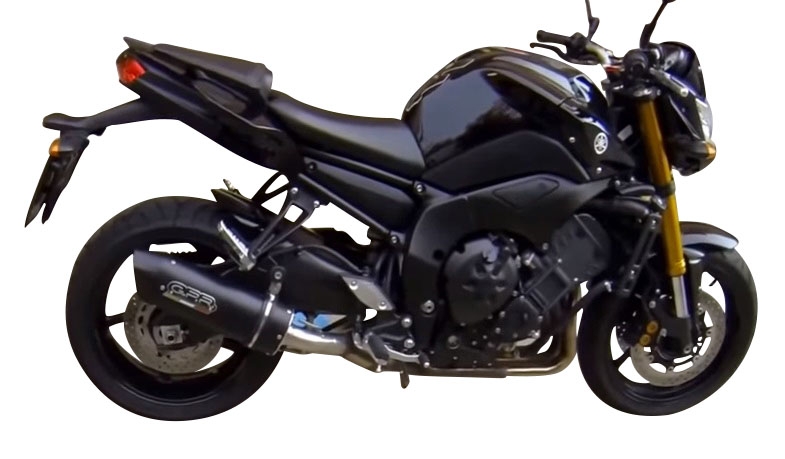 Yamaha FZ-8  2010-2016, Furore Nero, Slip-on exhaust including removable db killer and link pipe 