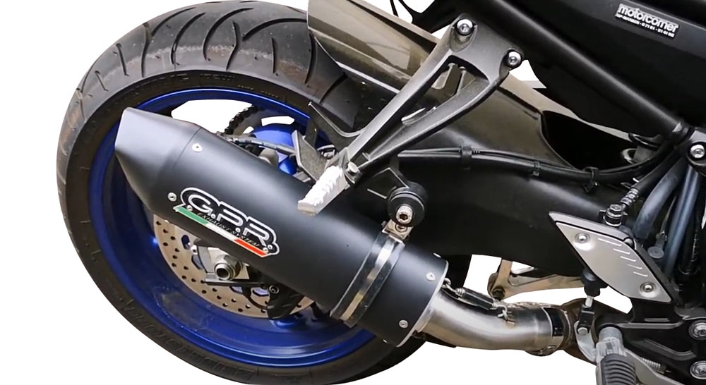 Yamaha FZ-8  2010-2016, Furore Nero, Slip-on exhaust including removable db killer and link pipe 