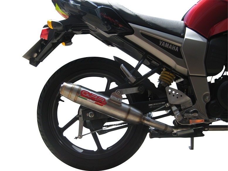 Yamaha FZ 16 Byson 160  2010-2010, Deeptone Inox, Full system exhaust, including removable db killer  