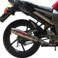 Yamaha FZ 16 Byson 160  2010-2010, Deeptone Inox, Full system exhaust, including removable db killer  