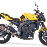 Yamaha FZ1 2006-2014, Gpe Ann. titanium, Slip-on exhaust including removable db killer and link pipe 