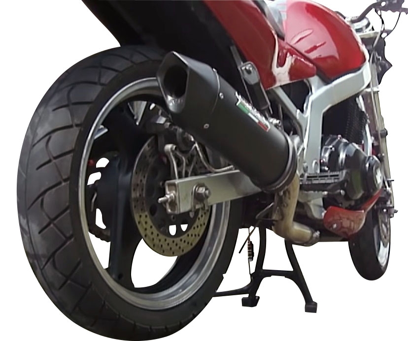 Suzuki Gs 500 E - F  1989-2007, Furore Nero, Slip-on exhaust including removable db killer and link pipe 