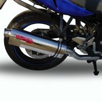 Suzuki Gs 500 E - F  1989-2007, Trioval, Slip-on exhaust including removable db killer and link pipe 