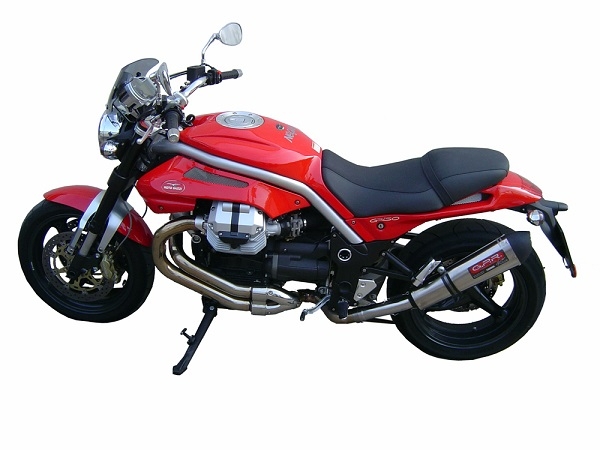 Moto Guzzi Griso 1100 2005-2008, Gpe Ann. titanium, Slip-on exhaust including removable db killer and link pipe 