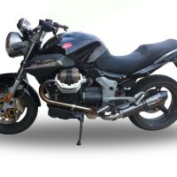 Moto Guzzi Breva 1100 4V  2005-2010, Gpe Ann. Poppy, Slip-on exhaust including removable db killer and link pipe 