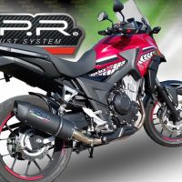 Honda CB400X 2016-2018, Furore Evo4 Nero, Slip-on exhaust including removable db killer and link pipe 