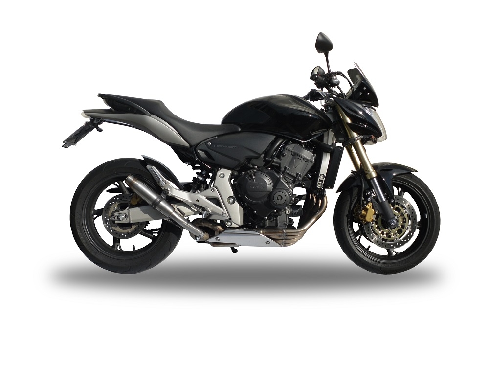 Honda CB600F Hornet 2007-2014, Deeptone Inox, Slip-on exhaust including removable db killer and link pipe 