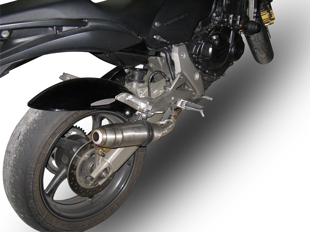 Honda CB600F Hornet 2007-2014, Deeptone Inox, Slip-on exhaust including removable db killer and link pipe 