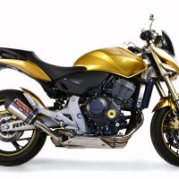 Honda CB600F Hornet 2007-2014, Gpe Ann. titanium, Slip-on exhaust including removable db killer and link pipe 