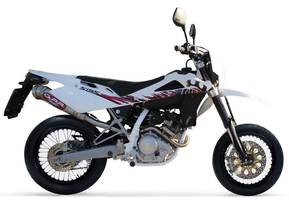 Husqvarna TE 125 4T  2010-2013, Powercone Evo, Slip-on exhaust including removable db killer and link pipe 