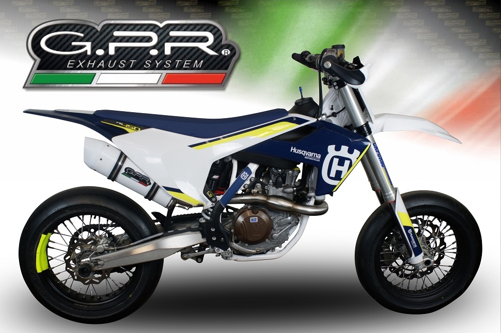 Husqvarna FC450 2016-2017, Albus Ceramic, Full system exhaust, including removable db killer 