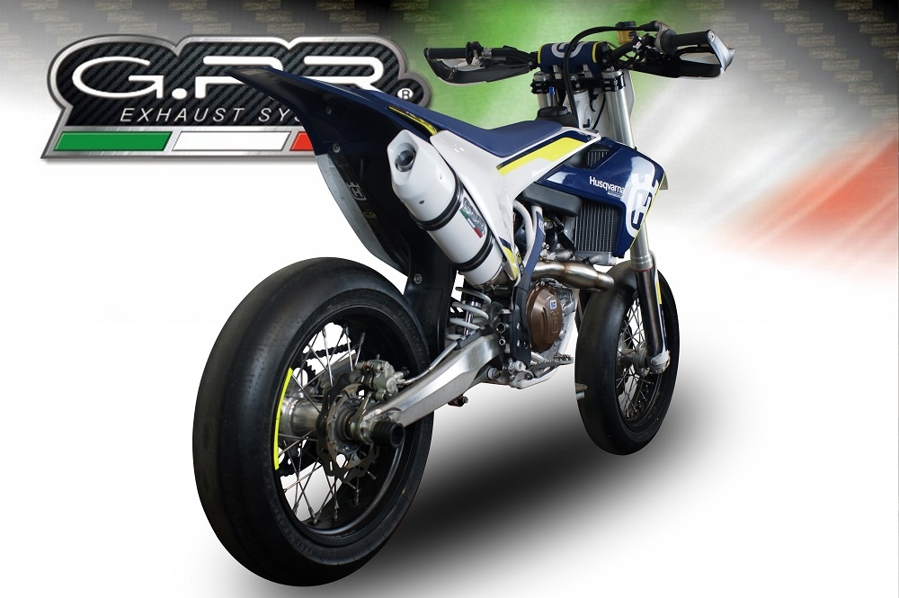 Husqvarna FC450 2016-2017, Albus Ceramic, Full system exhaust, including removable db killer 