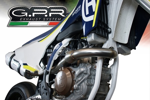 Husqvarna FC450 2016-2017, Albus Ceramic, Full system exhaust, including removable db killer 