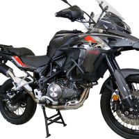 Benelli Trk 502 X 2017-2020, Furore Evo4 Nero, Slip-on exhaust including removable db killer and link pipe 