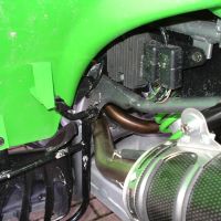 GPR exhaust compatible with  Kawasaki KFX700 2004-2011, Deeptone Atv, Full system exhaust including dual silencers and removable db killers 