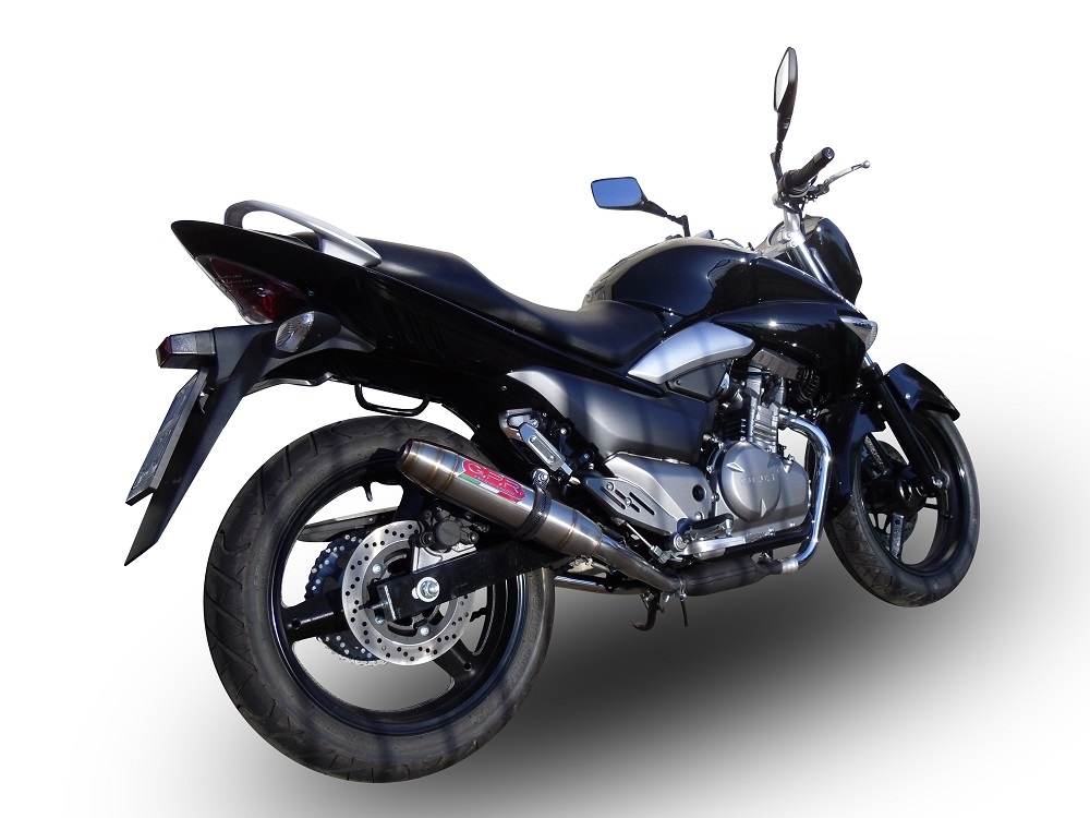 Suzuki Gw 250 F Inazuma 2012-2017, Deeptone Inox, Dual slip-on exhausts including link pipes 