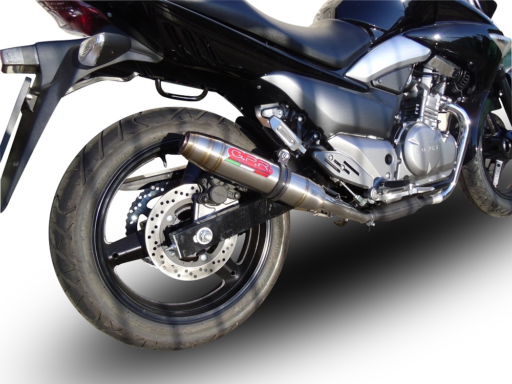 Suzuki Gw 250 F Inazuma 2012-2017, Deeptone Inox, Dual slip-on including removable db killers and link pipes 