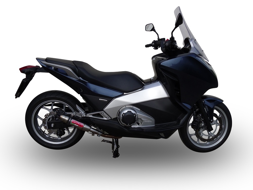 Honda Integra 700 2012-2013, Deeptone Inox, Slip-on exhaust including removable db killer and link pipe 