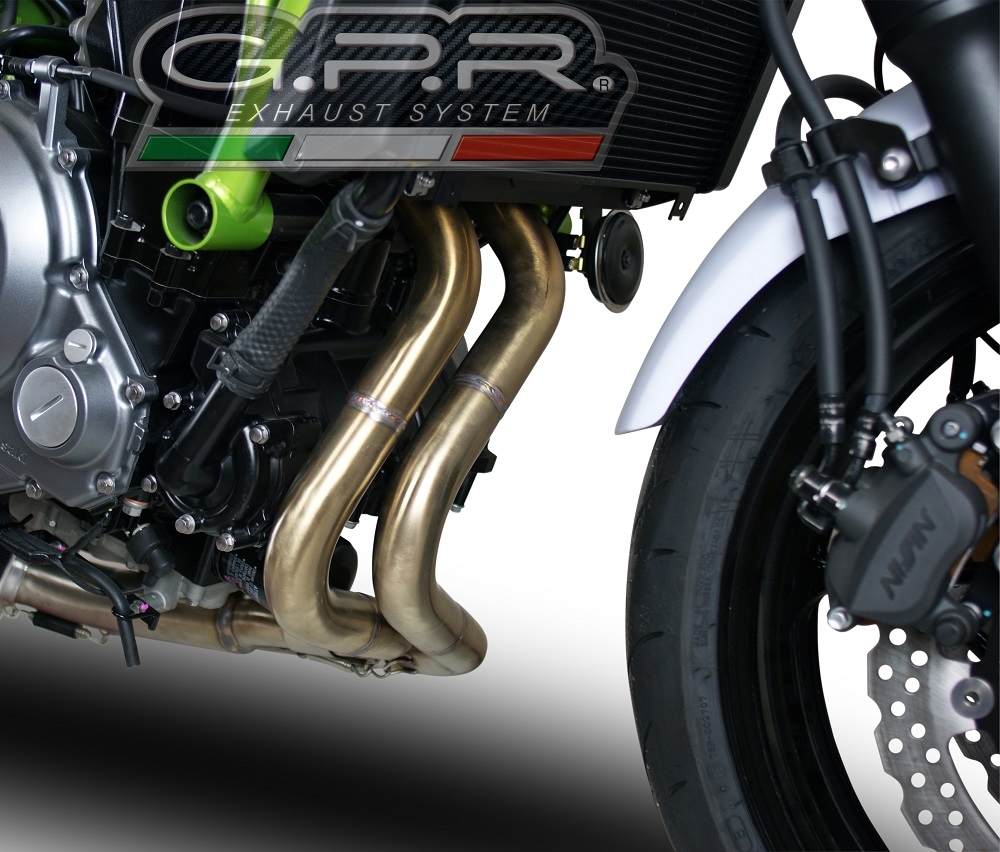 GPR Exhaust System  Kawasaki Ninja 650 2021/2022 e5 Homologated full line exhaust catalized Furore Silver